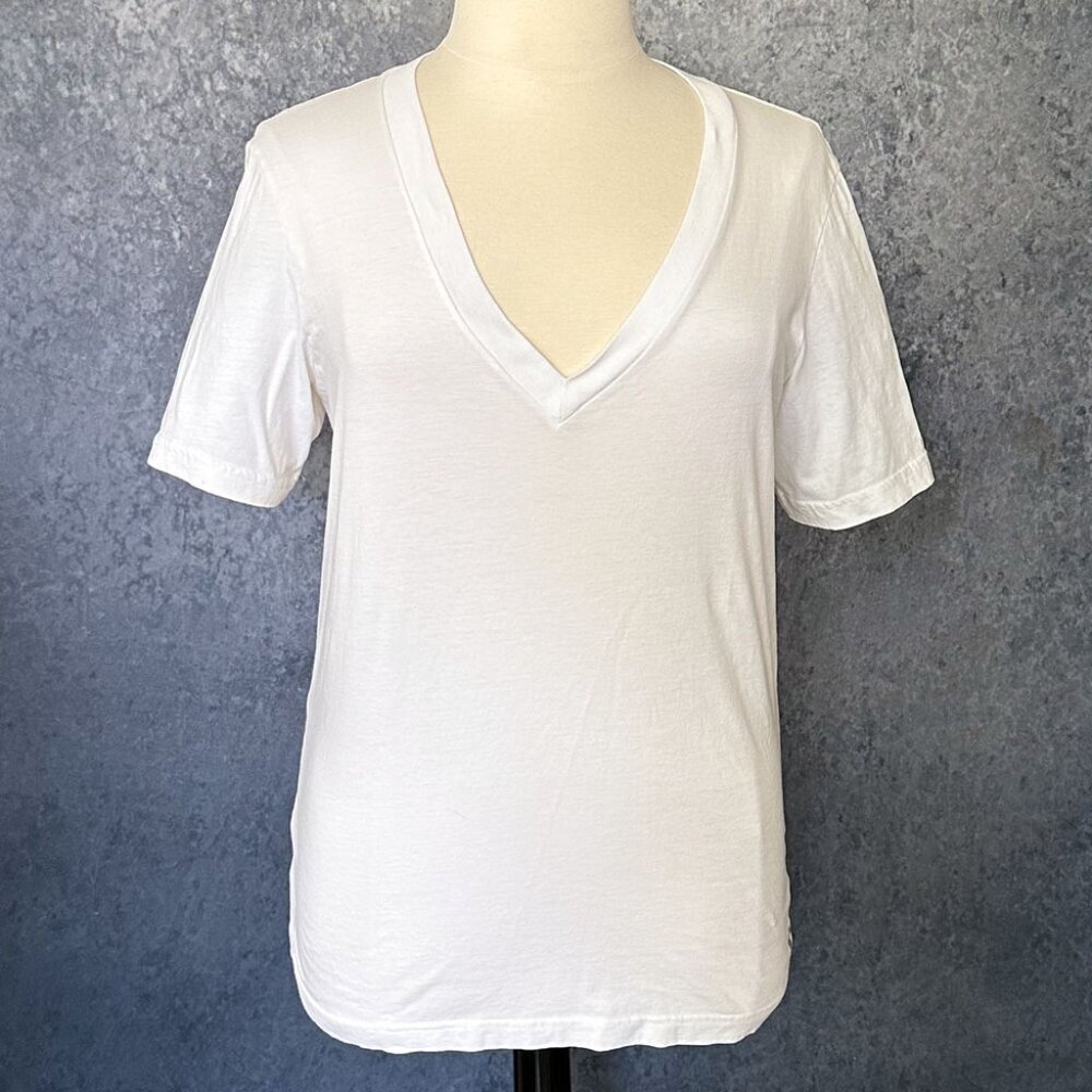 Pima Cotton V-Neck T-Shirt, Women's XXL, EUC